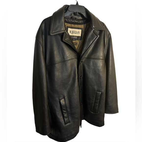 **SOLD** Mens Wilsons M. Julian Leather Jacket with Thinsulate Insulation - Picture 2 of 16